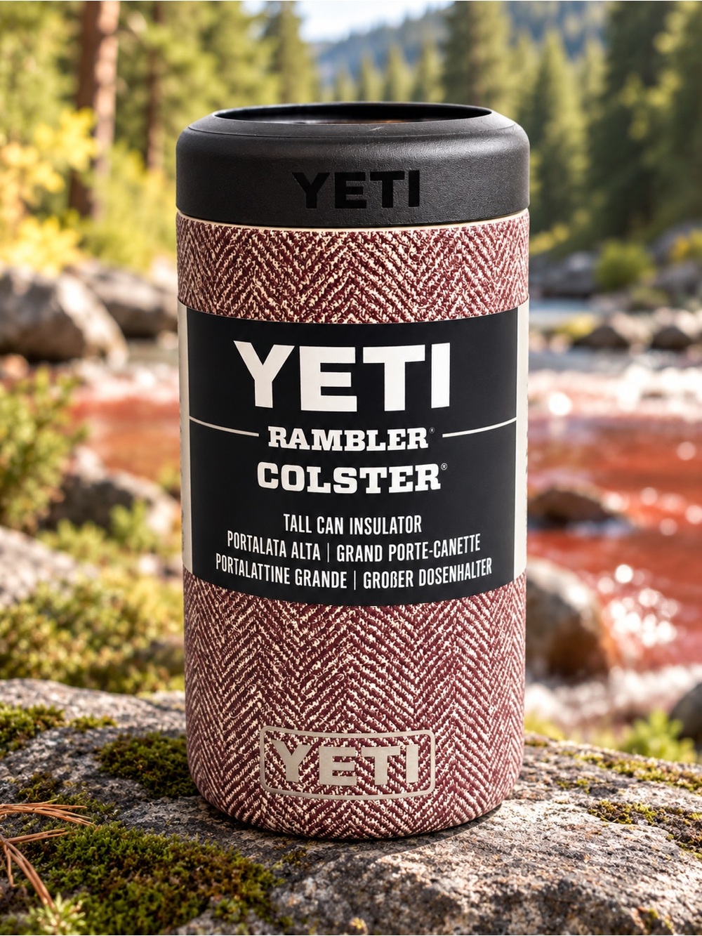 YETI Rambler Colster Tall Can Insulator 16 oz - Riverhead Red